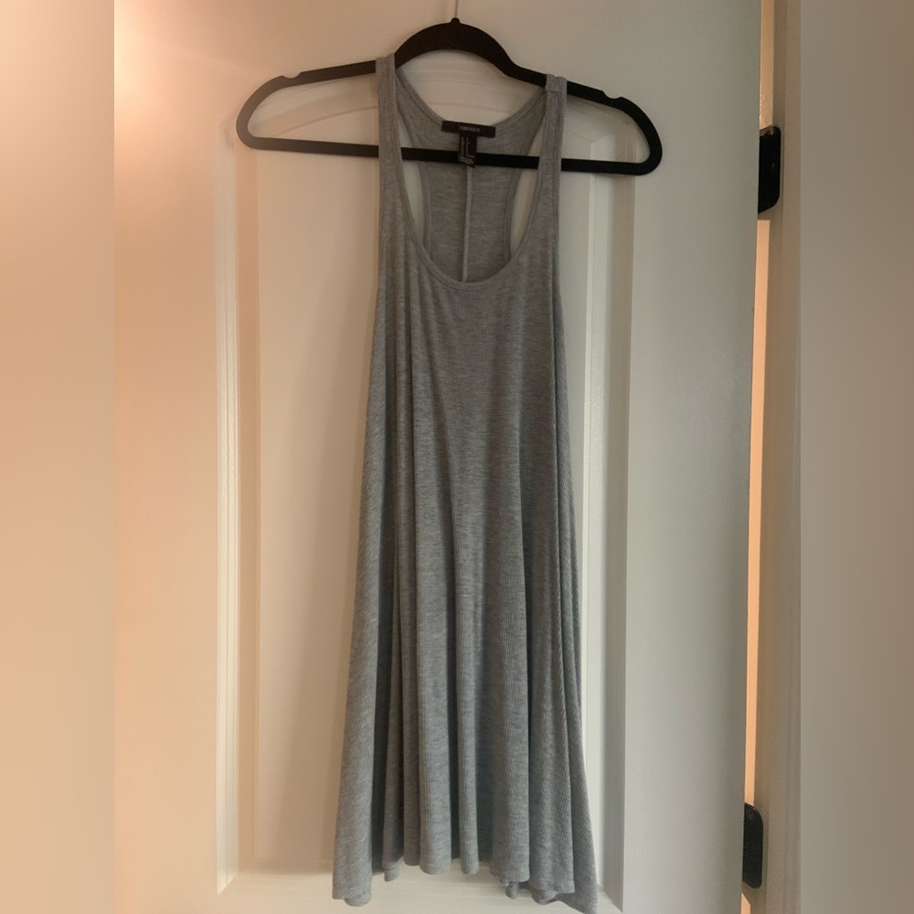 Forever 21 Grey Flowy Dress